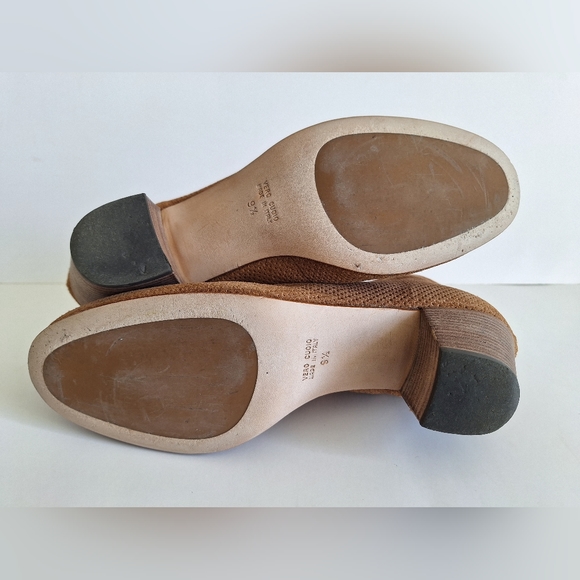 Aquatalia by Marvin K Perforated Size 9.5 Suede Ankle Booties-Brown/Tan - Picture 7 of 7